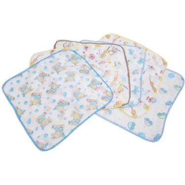 Imagem de Kit 5 Fralda De Boca + 5 Fralda De Passeio - Diversas Estamp - Dugu, M