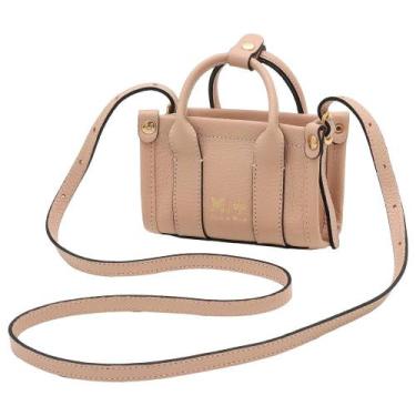 Imagem de Bolsa de Couro Mariart Nano Acácia, Creme