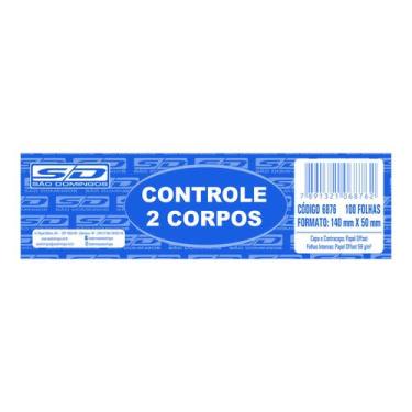 Imagem de Controle 2 Corpos 100 Fls Animativa Kit Com 20