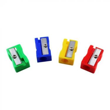 Imagem de Kit 4 APONTADORES PLASTICO SIMPLES RETANGULAR - Onda