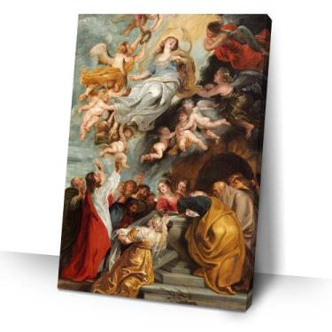 Imagem de Quadro Sagrado Coração De Jesus 40x60 Decorativo Para Sala - IQuadros