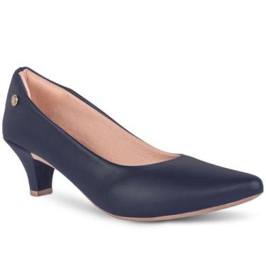 Imagem de Sapato Social  Feminino Scarpin Salto Baixo Confortavel - Takata, Mari