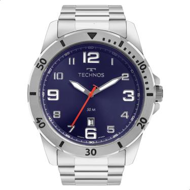 Imagem de Relógio Masculino Technos Prata Performance Militar 2115NAP/1A
