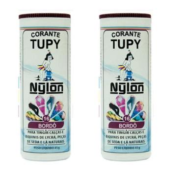 Imagem de 03 Corante Tupy P/ Tingir Nylon, Lã, Seda, Biquinis, Bordo