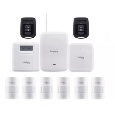 Imagem de Kit De Central De Alarme Sem Fio Amt 8000 C/ 10 Ivps - Intelbras