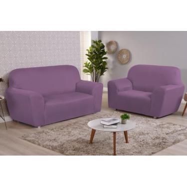 Imagem de Capa para sofa king 2 e 3 lugares malha gel lisa - MAYRA ENXOVAIS, LIL