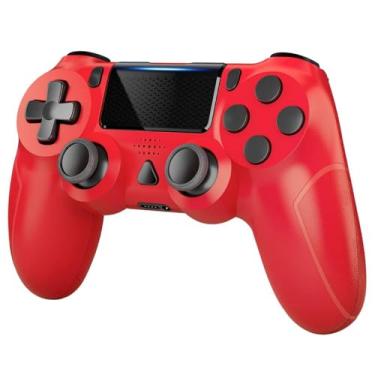 Imagem de Joystick Wireless Compatível PS4/PS4 Slim /PS4 Pro e PC (Vermelho)