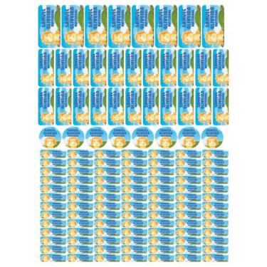 Imagem de 129 Etiquetas Escolares Personalizado Vinil Dinossauro - Tectoner, Din