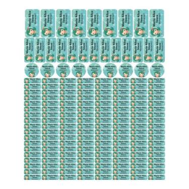 Imagem de 175 Etiquetas Escolares Personalizado Vinil Sereia - Tectoner, SEREIA 