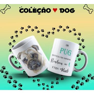 Imagem de Caneca de raças de cachorros  PUG - INNOVARI