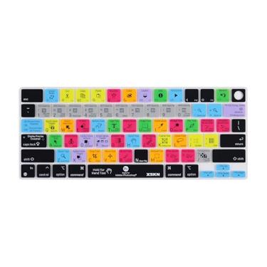 Imagem de XSKN Photoshop shortcuts US Layout Keyboard Skin Cover para Apple M1 M2 M3 Chip MacBook Air 34.5 cm 38.9 cm com Touch ID para MacBook Pro 36.1 cm 41.1 cm com Touch ID