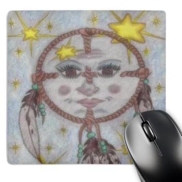 Imagem de 3dRose Mouse pad LLC 20 x 20 x 0,65 cm Medicine Wisdom of Grandmother Blue Moon (mp_3611_1)
