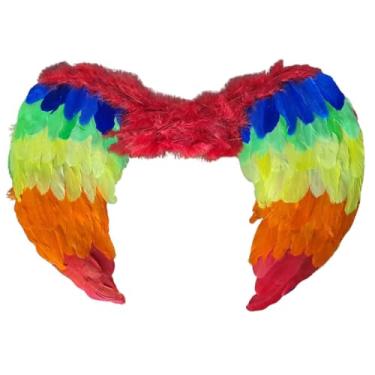 Imagem de Asa De Anjo Colorido Fantasia Carnaval