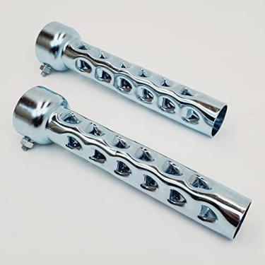 Imagem de Billet Proof Designs Defletores de Escape Longos de 8” para Tubos de Escape e Silenciadores de 2” de Diâmetro Externo – Redutor de Ruído/Silenciador – Vendido Como Um Par com Porca
