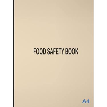 Imagem de Food safety book A4 hardcover: Food safety Log Book, Fridge Temperature Log Book, Food Hygiene Log Book, Temperature Checklist, 100 Page - 8.25" x 11"
