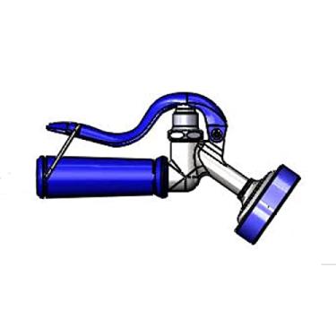 Imagem de T&S Brass PG-35AV Válvula de pulverização angular de alumínio para cuidados de animais de estimação, conexão de mangueira fêmea NPT de 6 mm