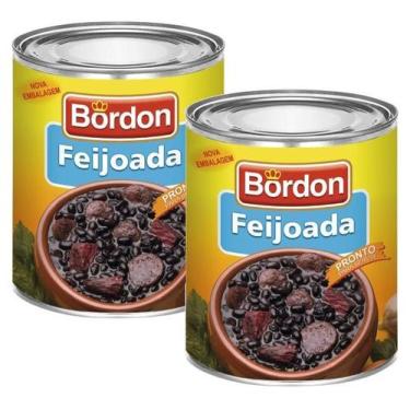 Imagem de kit 2 FEIJOADA BORDON LATA 830G
