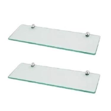 Imagem de Prateleira de vidro decorativa 30 x 15 kit com 2 unidades - Sonharte
