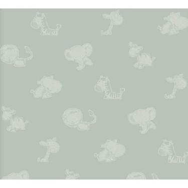 Imagem de Papel De Parede Safari Friends Infantil Verde Sf6222