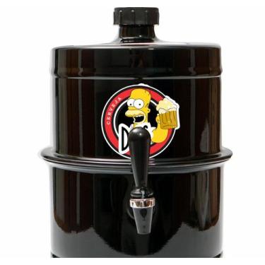 Imagem de Chopeira Portatil A Gelo Preta Homer Duff 5.1lt Não Elétrica - Beer Ch