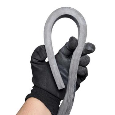 Imagem de Borracha Perfil Esponjoso Vedação 25x12,5mm Macio - 10 Metros Borracha