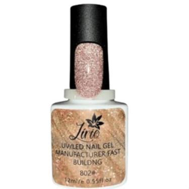 Imagem de Esmalte Gel Lirió Unha Profissional Griter Dourado Refletivo