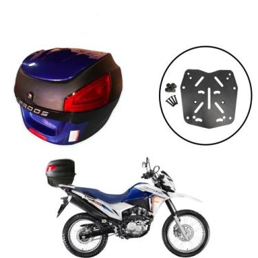 Imagem de Baú 29l Awa Proos + Sup Baú Superior Bros 150/160 2015+, Azul