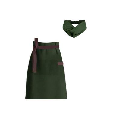 Imagem de Avental de Cintura e Faixa Cabelo Verde Escuro Cafe Bistro - CASACHA