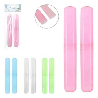 Imagem de Porta Escova Dental Com 2 Peças Ideal Para Viagens - Store Birochi