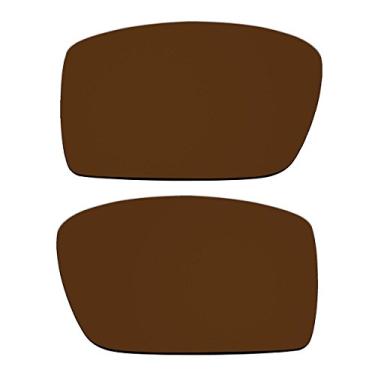 Imagem de aCompatible Lentes polarizadas de substituição para óculos de sol Oakley Gascan (marrom bronze)