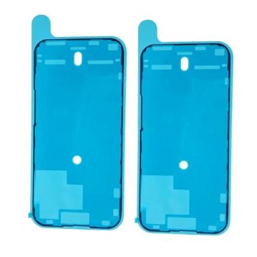 Imagem de MEEFIX Adesivo impermeável para iPhone 15 Pro - Fita adesiva para moldura de tela frontal - Substituição de vedação antipoeira (pacote com 2)