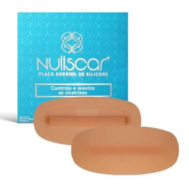 Imagem de NullScar Tape Slim Tab - Fita Adesiva de Silicone Para Cicatrizes Hipertróficas e Queloides - Com Óleo de Rosa-Mosqueta e Vitamina E - 8,5 x 4 cm - Caixa com 2 Unidades