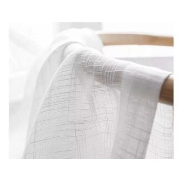 Imagem de Cortina Gaze De Linho 6 Metros Trilho Suíço  - Stanzanni Bordados, Bra