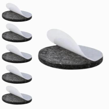 Imagem de Kit 6 Feltro Adesivo Protetor Para Sofá Cadeira Mesa Moveis Anti-risco