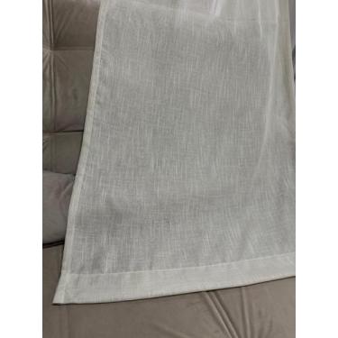 Imagem de Cortina Gaze De Linho 4 Metros Trilho Suíço  - Larissa Cortinas, Bege,