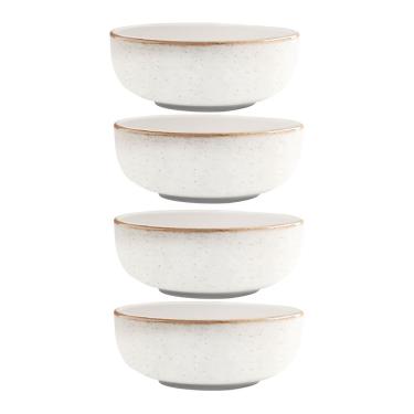 Imagem de Conjunto 4 Pratos Fundo Sopa Cerâmica Caoba 622ml Bege