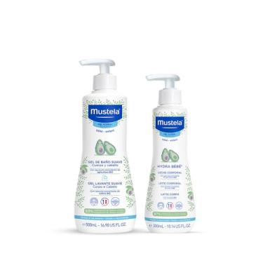 Imagem de Mustela Combo Banho + Hidratação - Gel Lavante Corpo e Cabelo 500ml + Hydra Bebê 300ml Hidratante Infantil Corpo e Rosto