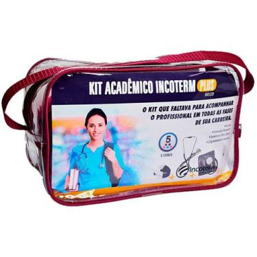 Imagem de Kit Acadêmico Plus Incoterm KA120 - Bordô