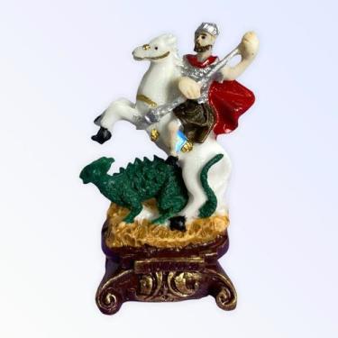 Imagem de Imagem Católica em Resina São Jorge 7 cm + Presente - Bialluz