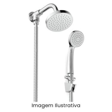 Imagem de Chuveiro Basic de Parede Redondo C/Desviador e Ducha Manual Cr B5027C7