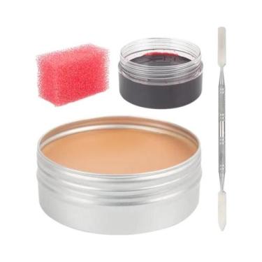 Imagem de Kit de Maquiagem SFX de 12 Cores para Halloween - Pintura Corporal, Fa