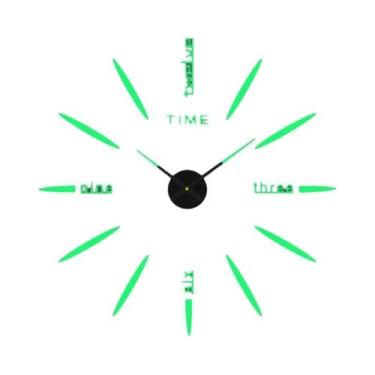 Imagem de Relógio de Parede Moderno 3D DIY - Quartzo, Acrílico e Espelho - Decor