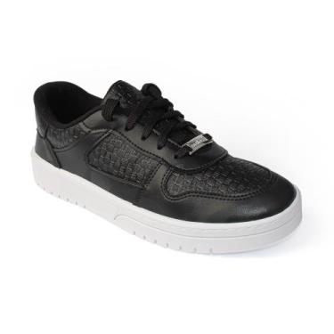 Imagem de Tênis Moleca Feminino Casual Conforto Estilo 5791-110, Preto, 38