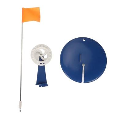 Imagem de 6pcs Bandeira de Pesca de Gelo Plina Externa Tip de Ponta Portátil Supply de Pesca de Gelo Com Saco de Armazenamento para Inverno Sem Gancho (Sem gancho)