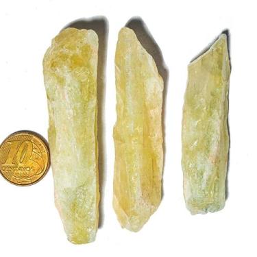 Imagem de Prasiolita Verde Bruto Pedra Natural 6 a 9cm 30g Classe B - Cristaisde