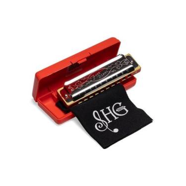 Imagem de Gaita De Boca Diatônica Hering Harmônica Free Blues Em C DÓ 7020c