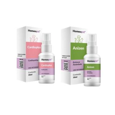 Imagem de Kit Cardioplus + Anizen Tratamento Cães Gatos Homeopet 30ml - Real H