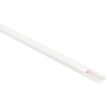 Imagem de Canaleta 20x10x2000 Mm Tramontina Branca Com Fita Dupla Face Sem Divis