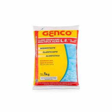 Imagem de Cloro Granulado Multipla Ação 3 Em 1 Genco 1kg