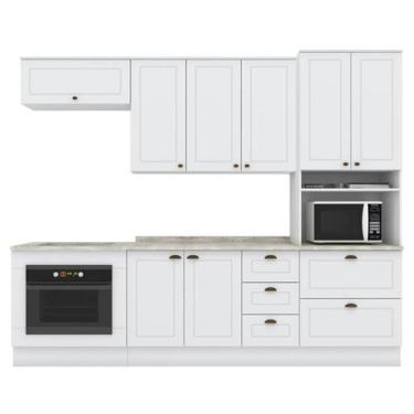 Imagem de Cozinha Modulada 7 Pecas 272 cm CE790 Americana Branco Calcare Henn, B